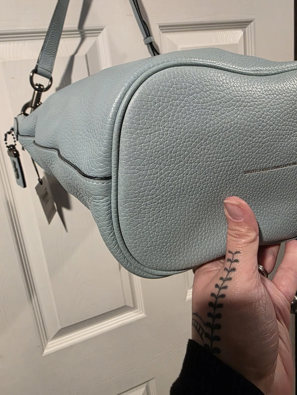 COACH Duffle 20 1941 Archive Crossbody Leather Shoulder Blue - Picture 7 of 17